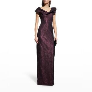 Rickie Freeman Merlot Formal Gown